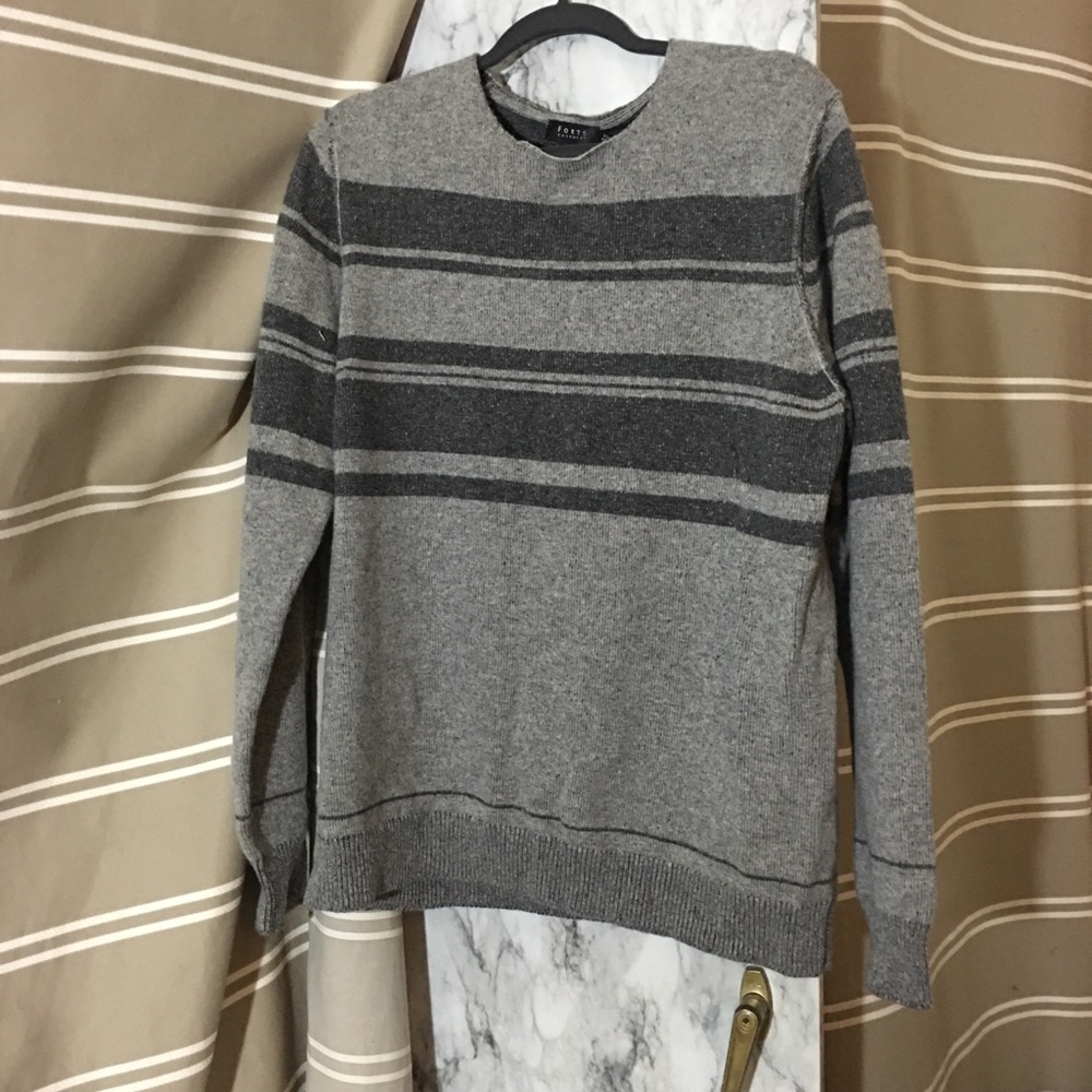Forte 100% Cashmere Long Sleeve Men's Sweater